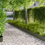 Περίγραμμα γκαζόν 30 pcs 102 x 15 x 4 εκ. Ατσάλι Λαδί |8008774