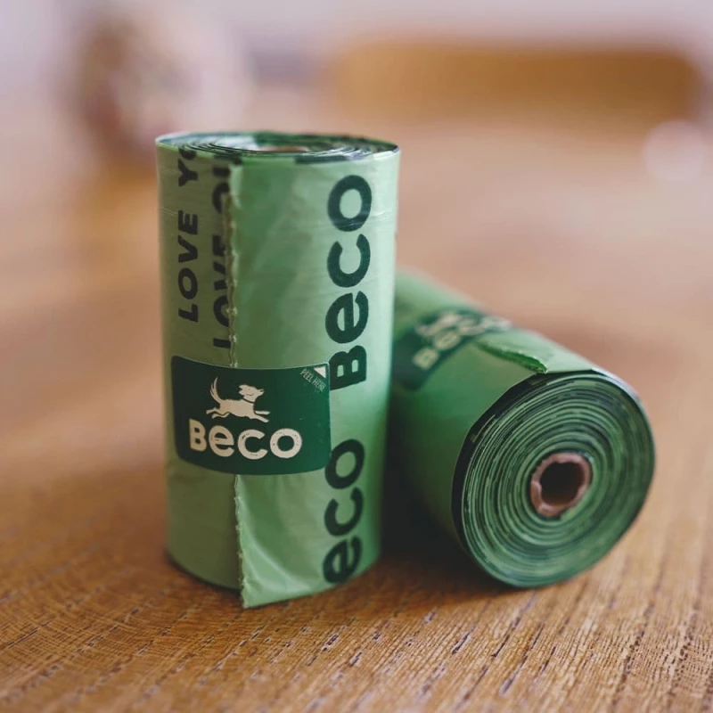 Ανακυκλωμένα Σακουλάκια Περιττωμάτων Beco (8x15τμχ) Χωρίς Άρωμα