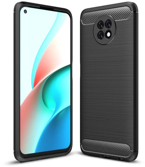 Θήκη TECH PROTECT CARBON για XIAOMI smartphone REDMI Note 9T 5G - ΜΑΥΡΟ