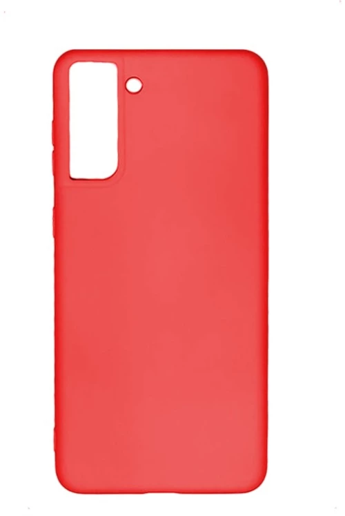 100.0837 Silky and Soft Touch Finish Back Cover Case RED FOR SAMSUNG GALAXY S21 PLUS