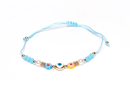 Βραχιόλι με Μάτι Γαλάζιο αυξομειώμενο Τ 899