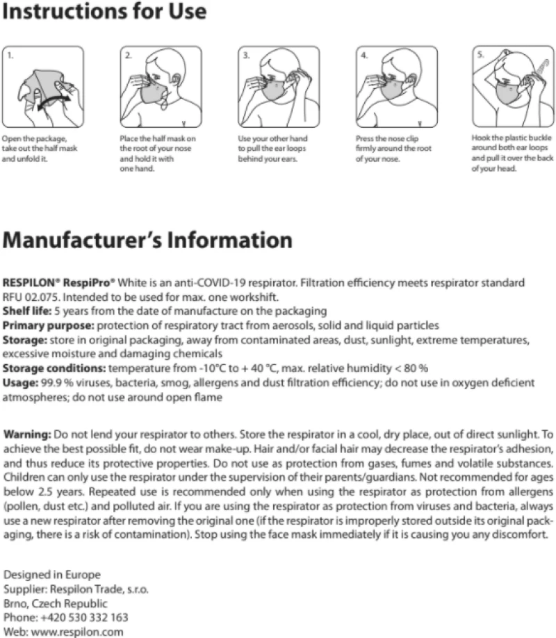Respilon Respipro Respimask Nanofiber 1τμχ